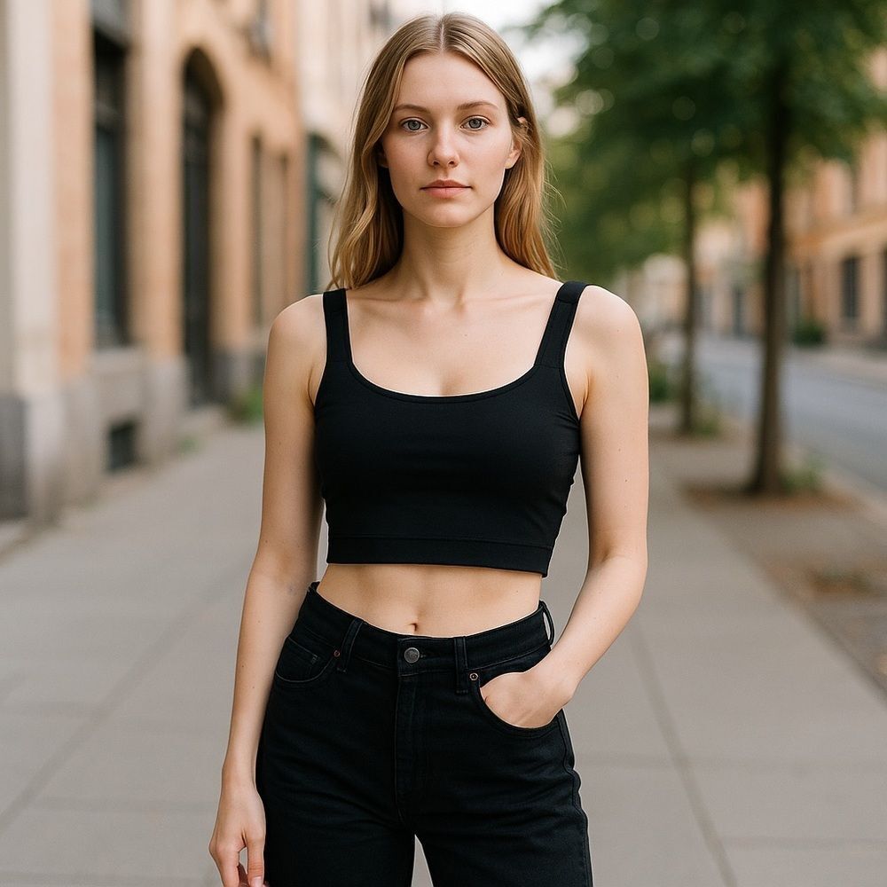 Vince Camuto Black Bra Sports Bra